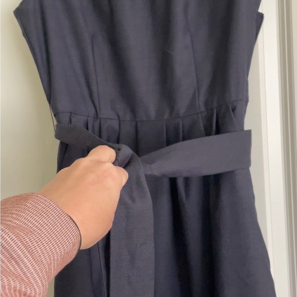 Navy H&M jumper with tie waist - Picture 4 of 4